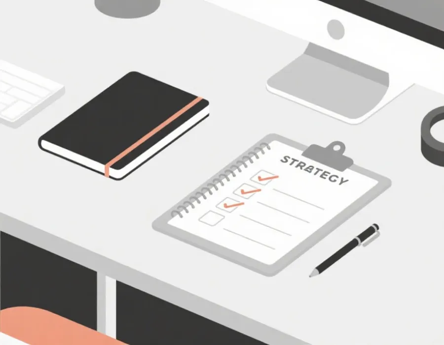 计划清单与策略流程示意图